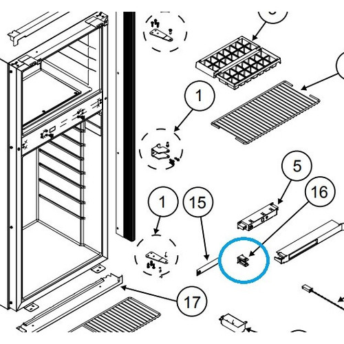 Norcold Strike Plate 638545 (fits the N7/ N8 series)