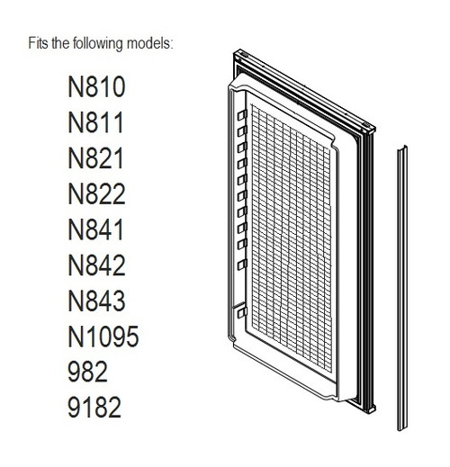 Norcold Lower Door 619631 panel door (fits N811, N821, N841, N1095, 982, 9182) waffle interior