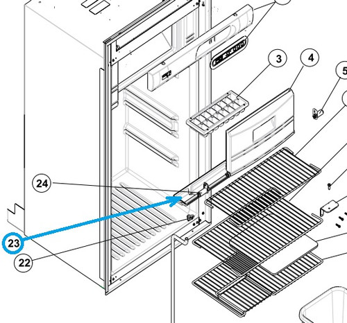 Norcold Interior Drip Tray 622858 (fits the N41X/ N51X)