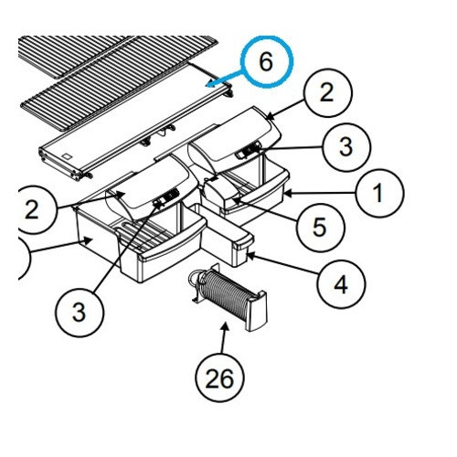Norcold Crisper Cover Assembly 636775 (fits the 2118 models)