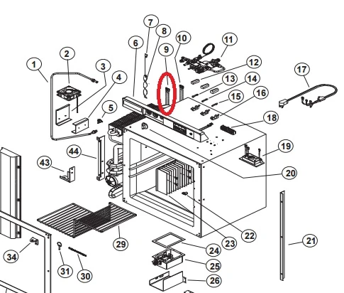 Norcold DC Heating Element 61745422 (fits N260, 323, 3163)