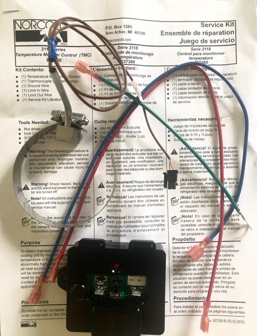 Norcold High Temp Switch 637360 (fits newer 1210/ 2118 models)