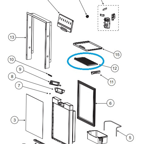 Norcold Refrigerator Shelf 635824 (fits the NR740)