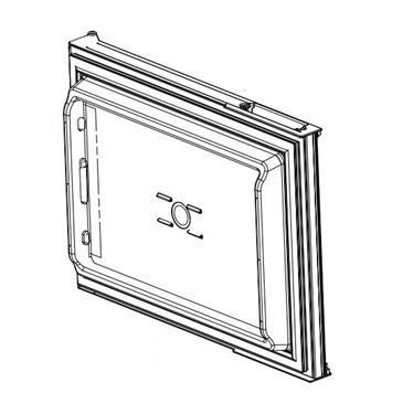 Norcold Upper Door 638530 panel door (fits all Polar N7/ N8/ N10 models)