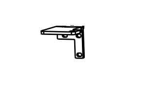 Norcold Door Hinge 624364 (fits the 1210 models)