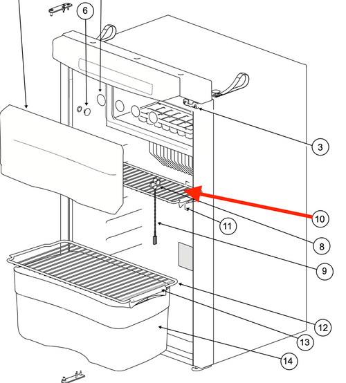 Norcold Upper Wire Rack 690815 (fits the N4104)