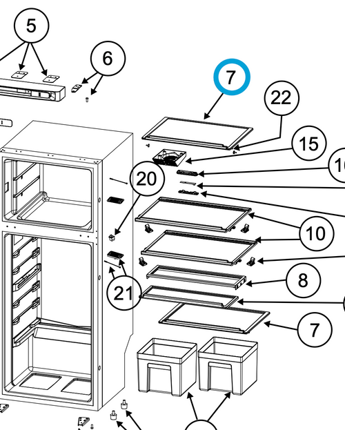 Norcold Wire Shelf 640469 (fits the N8DC models) ONE