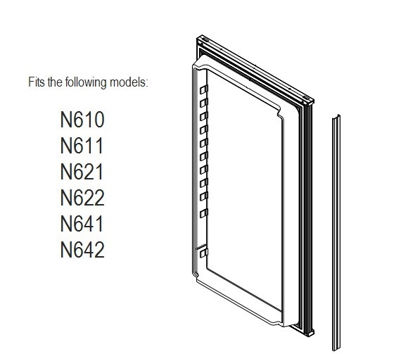 Norcold Lower Door 634063 (fits the N621SS) smooth interior