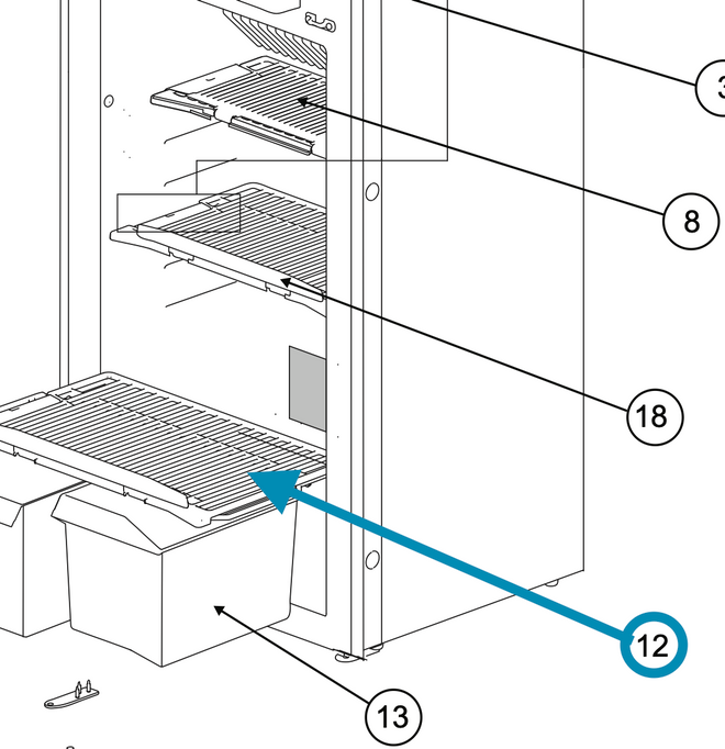 Norcold Lower Wire Shelf 692511 (fits the N4150)