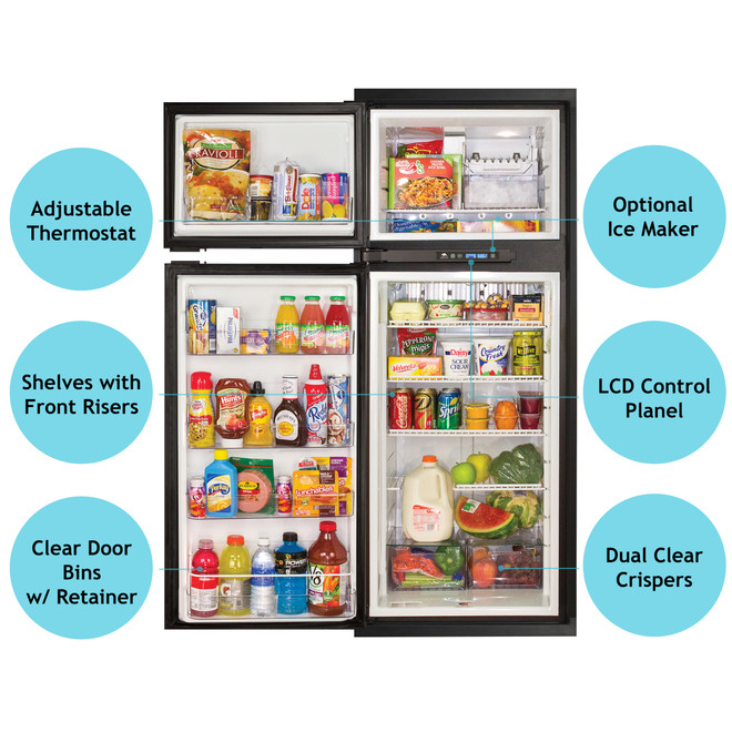 Norcold N10LX RV Refrigerator (2 way LP/ AC) 10 cubic ft - RV