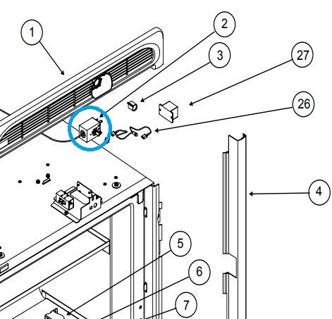 Norcold Thermostat 639866/ 639857 (fits the DE0041/ DE0061) - RV
