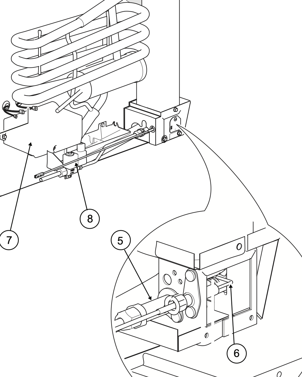 Norcold Spark Sense Electrode 690830 (fits the N4104) - RV Fridge Guys