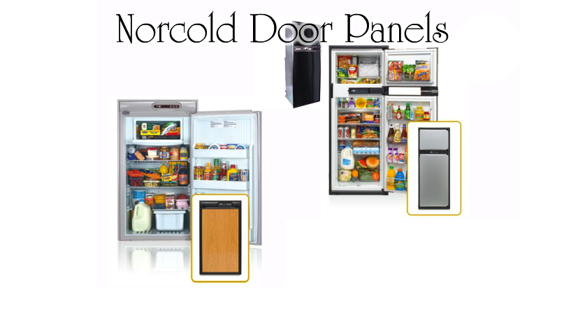 Norcold Lower Door Panel 636217 (fits NX641/ NXA641) black acrylic