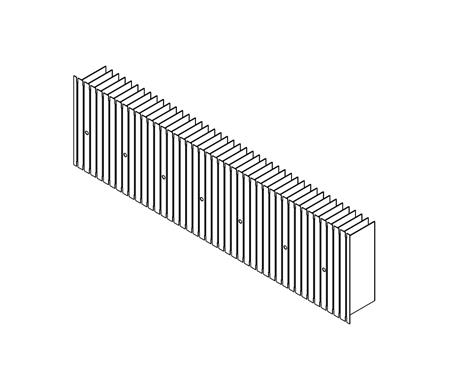 Norcold Evaporator Fins 618785 (fits the 1200/ 1210) rear
