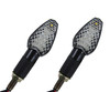 LED Mini Black Arrow Motorcycle Turn Signal Indicator Directional Lights for Ducati Front/Rear Pair