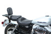 Mustang Black Sissy Bar Pad 6" Tall Smooth Width 6.5" Fits Harley Hardbody Wide  #75633