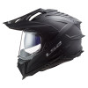 LS2 Explorer Adventure Matte Black Motorcycle DOT Helmet Size Medium