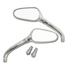Motorcycle "Golf Club" Chrome Billet Handlebar Mirrors Pair for Suzuki Models