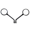 Black Viking Motorcycle Handlebar Mirrors for Honda VF 750, VF 1165