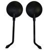 Black Viking Motorcycle Handlebar Mirrors for Suzuki GT 500,GT 750