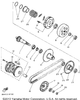 Nut, Flange (95702-10500-00) 1990 SNOSCOOT (ELEC START) (SV80EP) 95701-10500-00