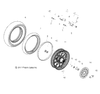 Asm., Wheel, Front, Laced, 16 Inch, Black [Incl. 9, 10, 12, 13] 2014 Highball All Options (V14Wb36) Victory # 1522402-266