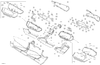 Can-Am B-429, LH Rear Door Panel 2022  Maverick MAX Turbo RR - XMR - North America 705016366