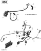 Can-Am Wiring Harness Except CARB 2019  Outlander MAX 850 EFI - North America 420264796