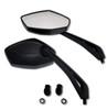 Dimensions and specifications of diamond motorcycle mirrors.