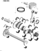 Sea-Doo Piston Ass'y, Oversize, 100.19 mm Includes 16 to 17 2011 RXP-X 255 & RS 420890245