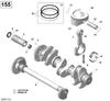 Sea-Doo REBUILT - Crankshaft 1503 2017 WAKE 421000671