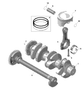 Sea-Doo Crankshaft Model Without iDF Gearbox 2021 GTX 170 420819494