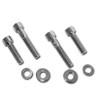 Chrome Motorcycle Mirror Thread Adapters Pair for Harley Models