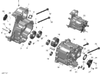 Can-Am Gear Box Clutch Side Includes 1 to 13 2021  F3 S - Special Series - Gravity Grey, (Built After Sept. 2020) 420212693