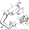 Spring, Muffler 1980 SS440D 821-14773-00-00