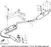 Joint, Exhaust L 1990 SNOSCOOT (ELEC START) (SV80EP) 3M7-14615-00-00