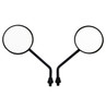 Black "Motocross" Motorcycle Handlebar Mirrors for Honda CBR 400,CBR 450,CBR 500