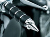 Motorcycle Chrome Handlebar ISO "Spike" Grips Pair Honda Magna,Sabre