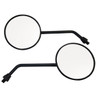 Black "Motocross" Motorcycle Handlebar Mirrors for Honda NSR 50, NSR 75, NSR 80