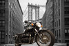 Black "Motocross" Motorcycle Handlebar Mirrors Kawasaki LTD 450,LTD 700