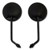 Black "Motocross" Motorcycle Handlebar Mirrors Suzuki T350,T500