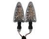 Kawasaki LTD 750, LTD 1000 LED Black Arrow Large Motorcycle Turn Signal Indicator Blinker Lights Front/Rear Pair