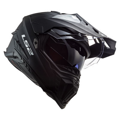 LS2 Explorer Adventure Matte Black Motorcycle DOT Helmet Size