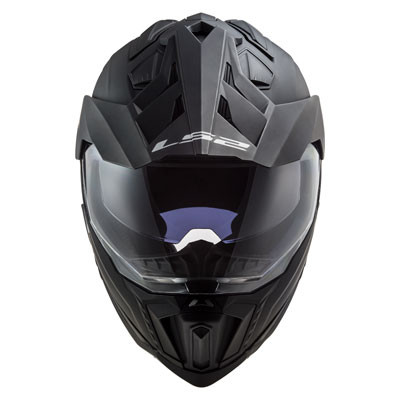 LS2 Explorer Adventure Matte Black Motorcycle DOT Helmet Size