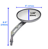 Motorcycle Mirror Dimensions