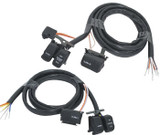 V-Factor Handlebar Switch Wiring Kit -White Lettering On Black Switches For All Harley Models 1996-2006
