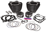 S&S 117-128" Big Bore Kit Black Fits Harley Big Twin Touring 2017-Later, Softail 2018-Later, Milwaukee-Eight & CVO