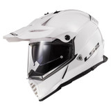 LS2 Blaze Adventure Gloss White Motorcycle DOT Helmet