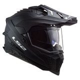 LS2 Explorer Adventure Matte Black Motorcycle DOT Helmet Size Medium