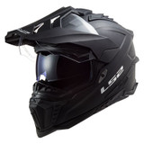 LS2 Explorer Adventure Matte Black Motorcycle DOT Helmet Size X-Large